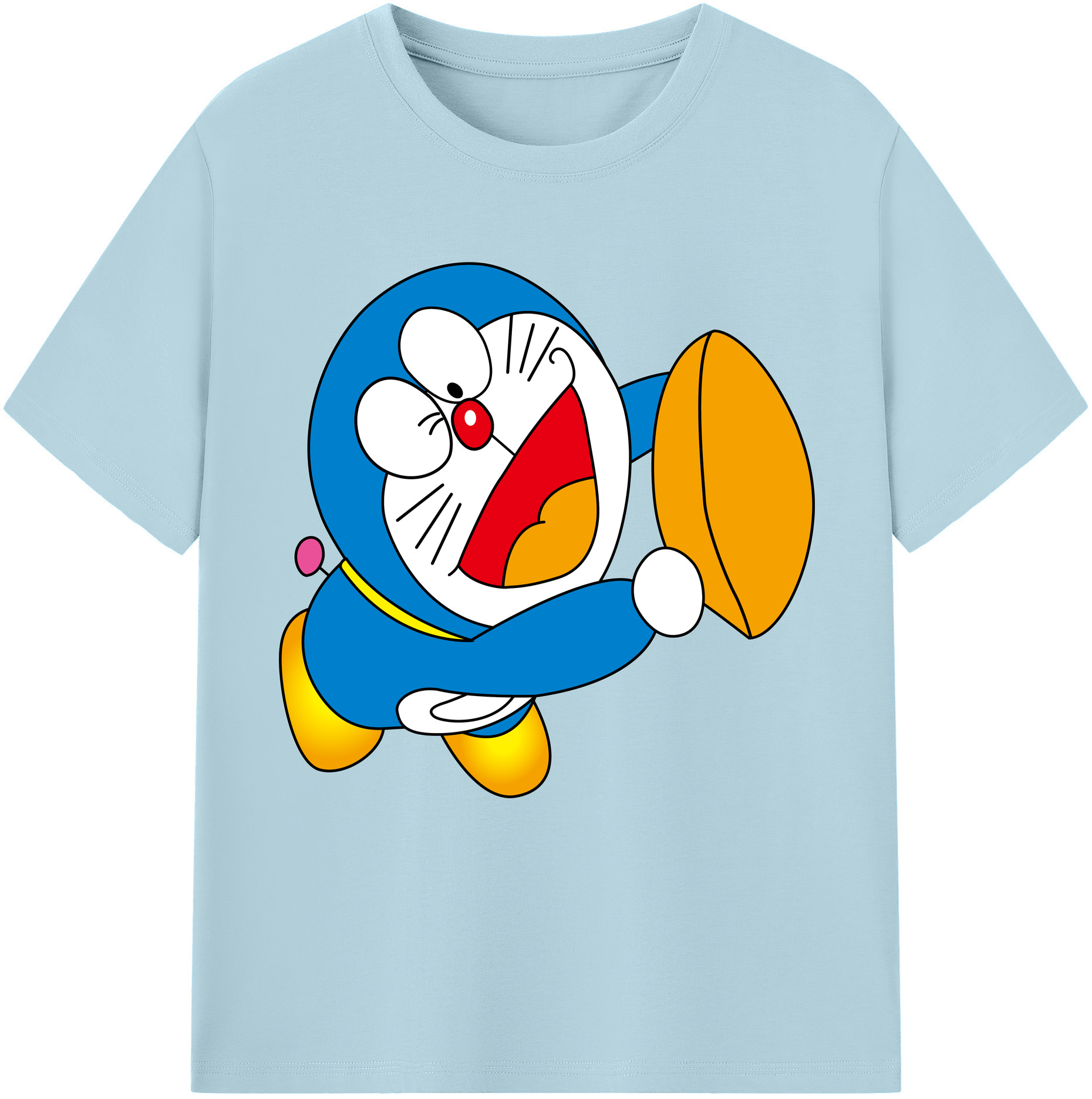（画像用） ドラえもん Doraemon 綿100％半袖Tシャツ（フロントプリント）